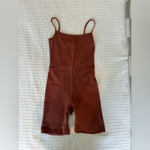 Coral(ish) Wilfred short divinity romper | XXS